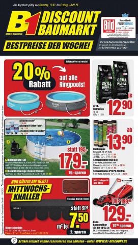 B1 Discount Baumarkt Prospekt