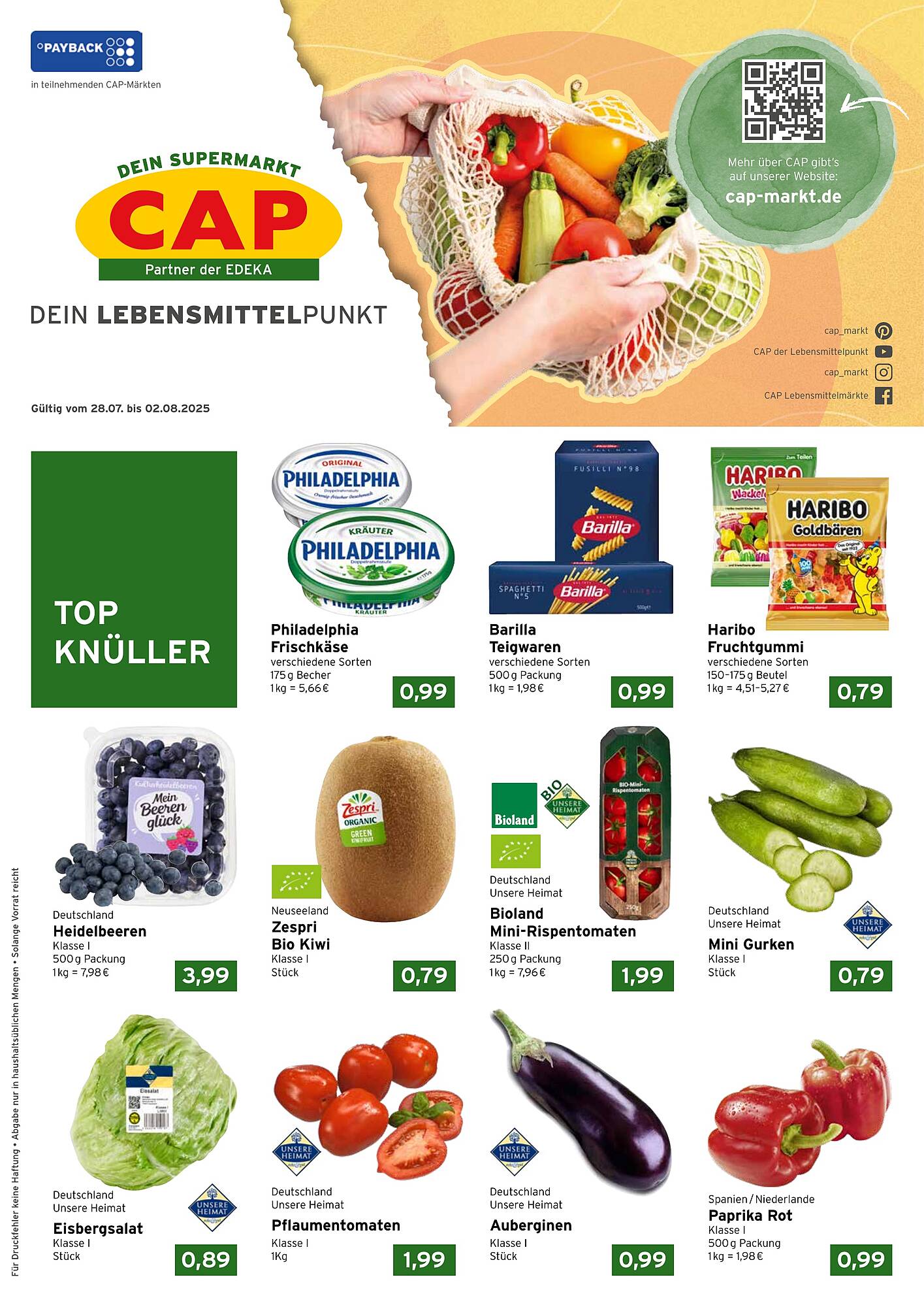 CAP Markt Prospekt - Pagina 1