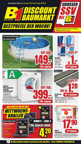 B1 Discount Baumarkt Prospekt