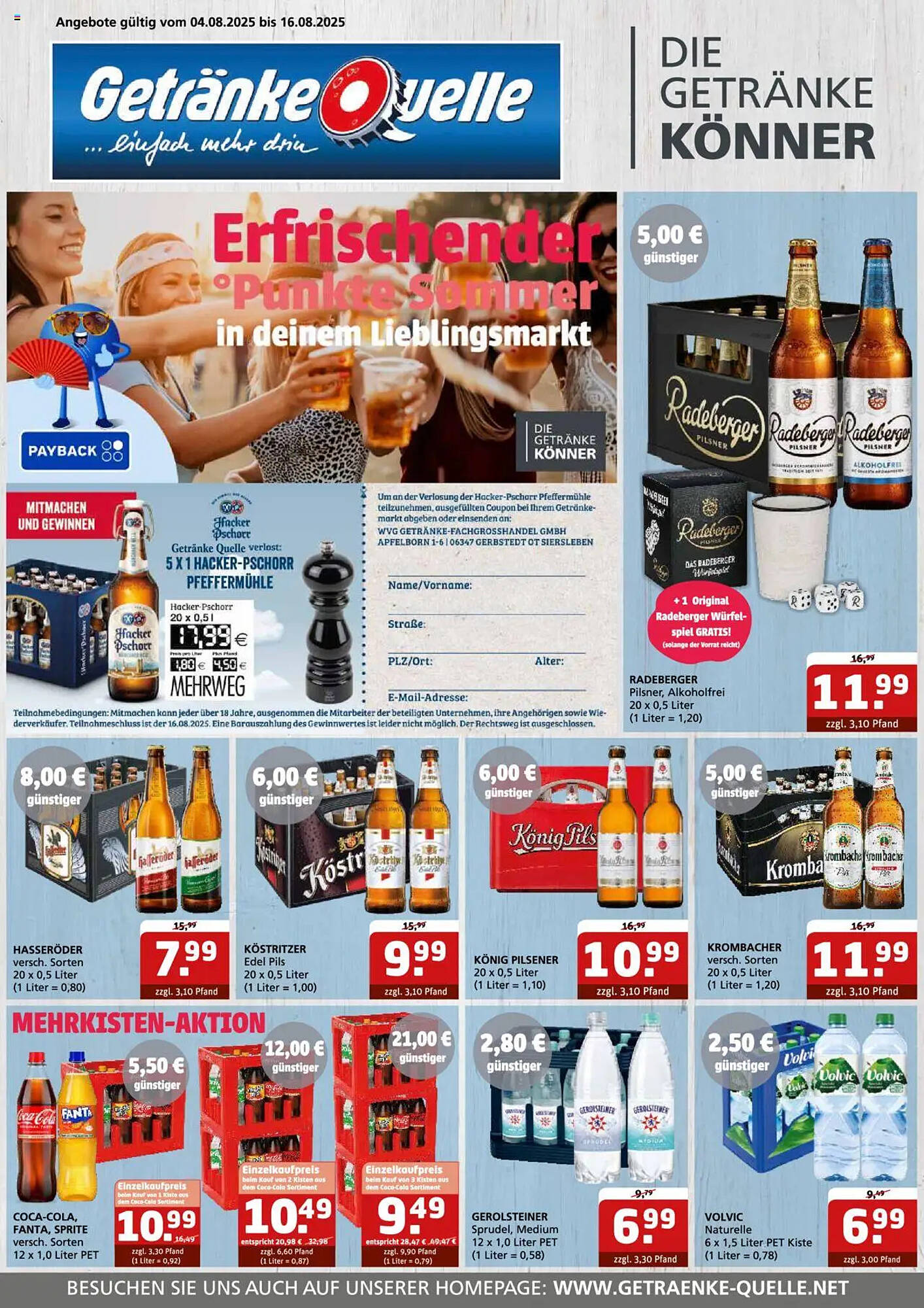 Getränke Quelle Prospekt - Pagina 1