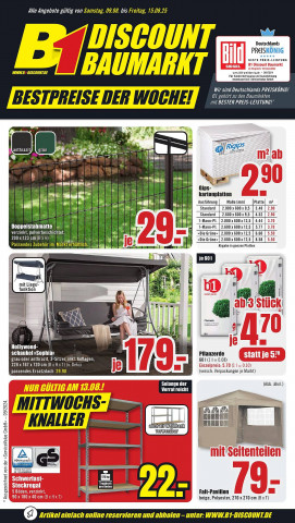 B1 Discount Baumarkt Prospekt