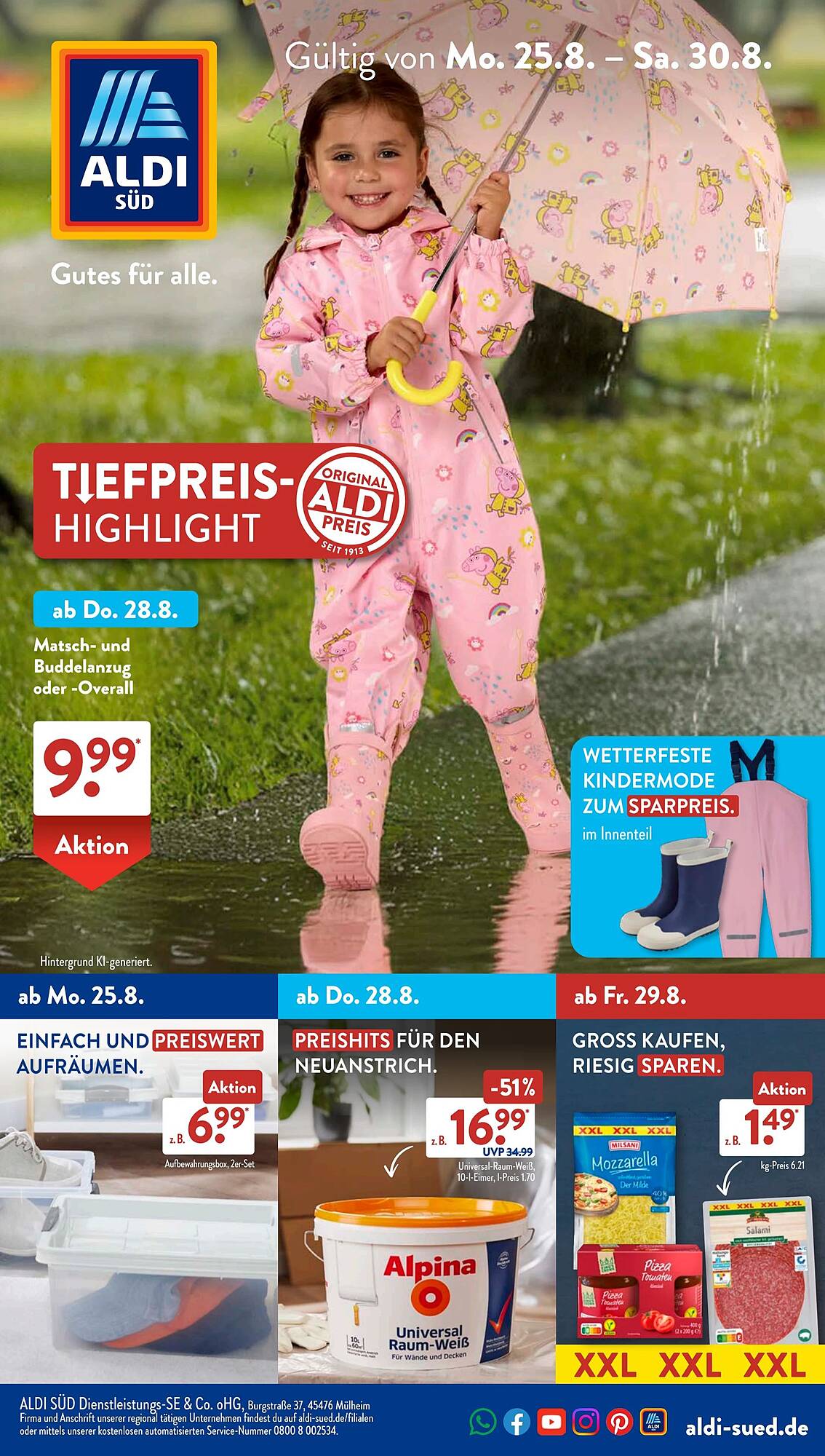 Aldi Süd Prospekt - Pagina 1