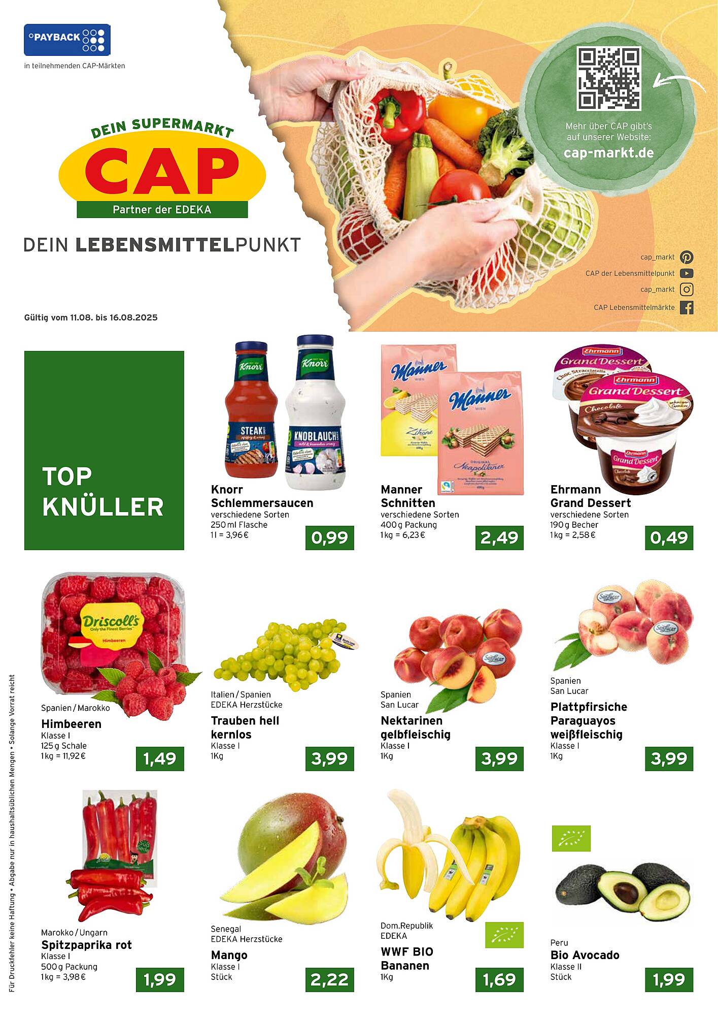 CAP Markt Prospekt - Pagina 1