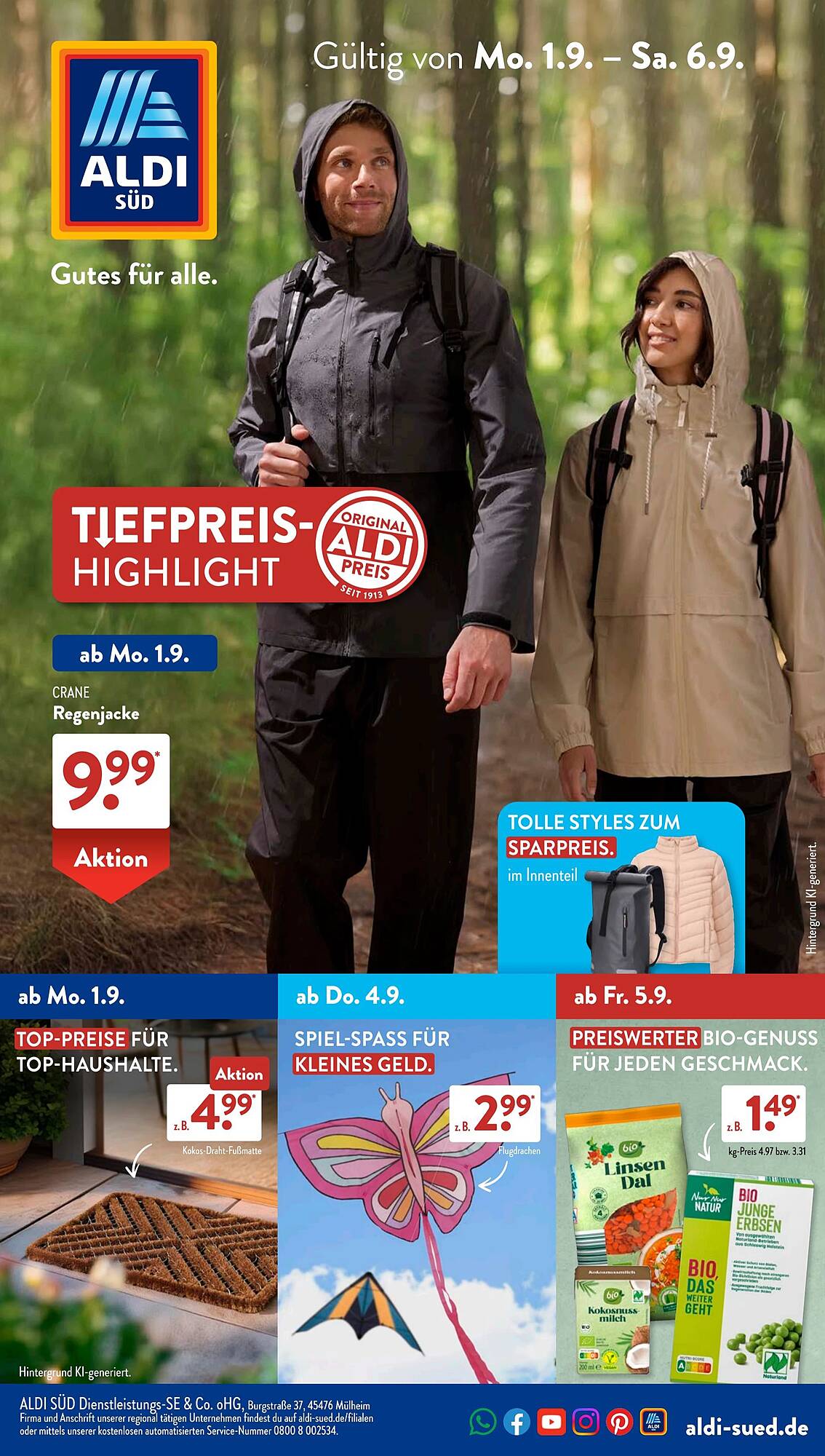 Aldi Süd Prospekt - Pagina 1