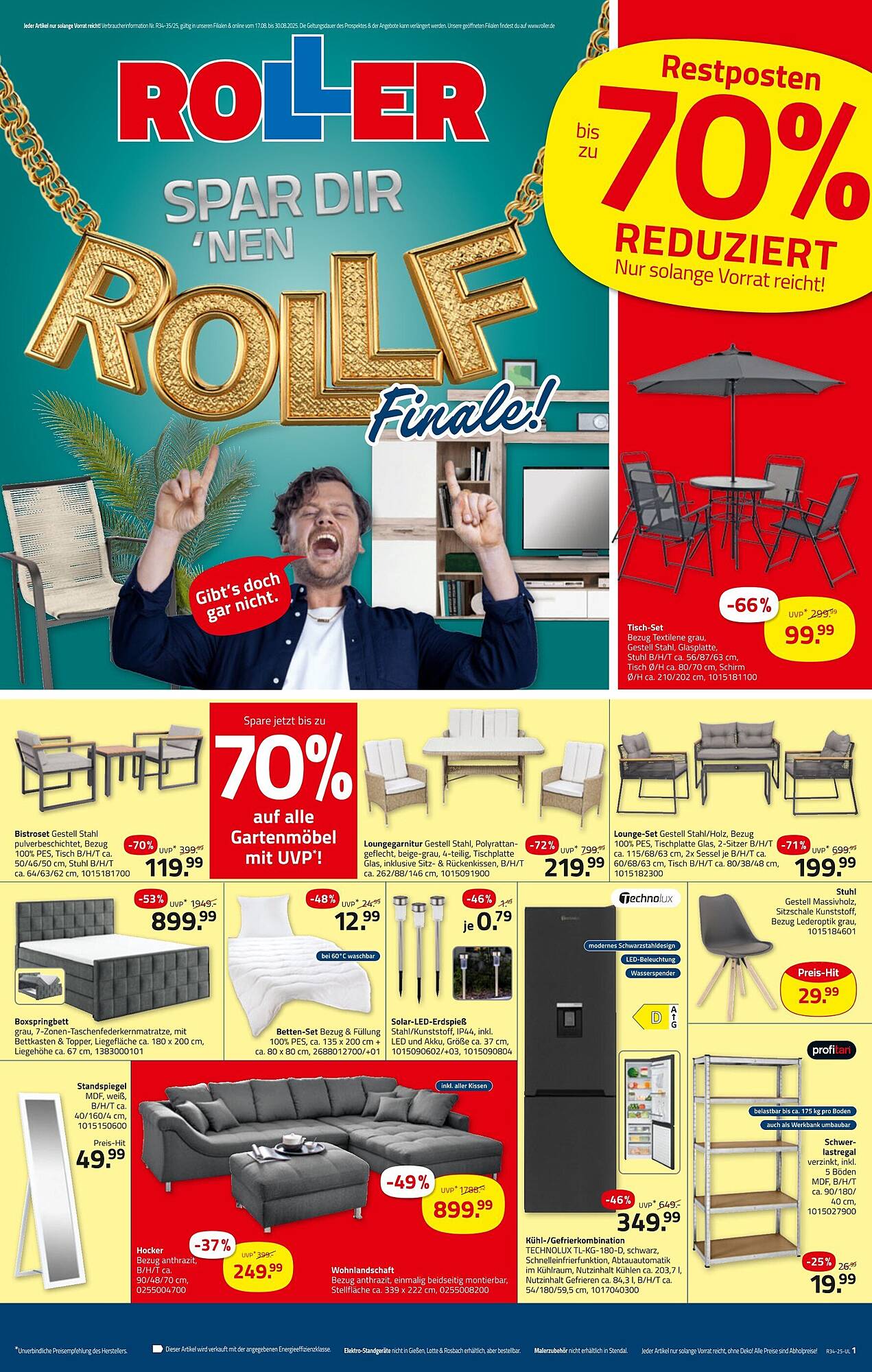 ROLLER Prospekt - Pagina 1