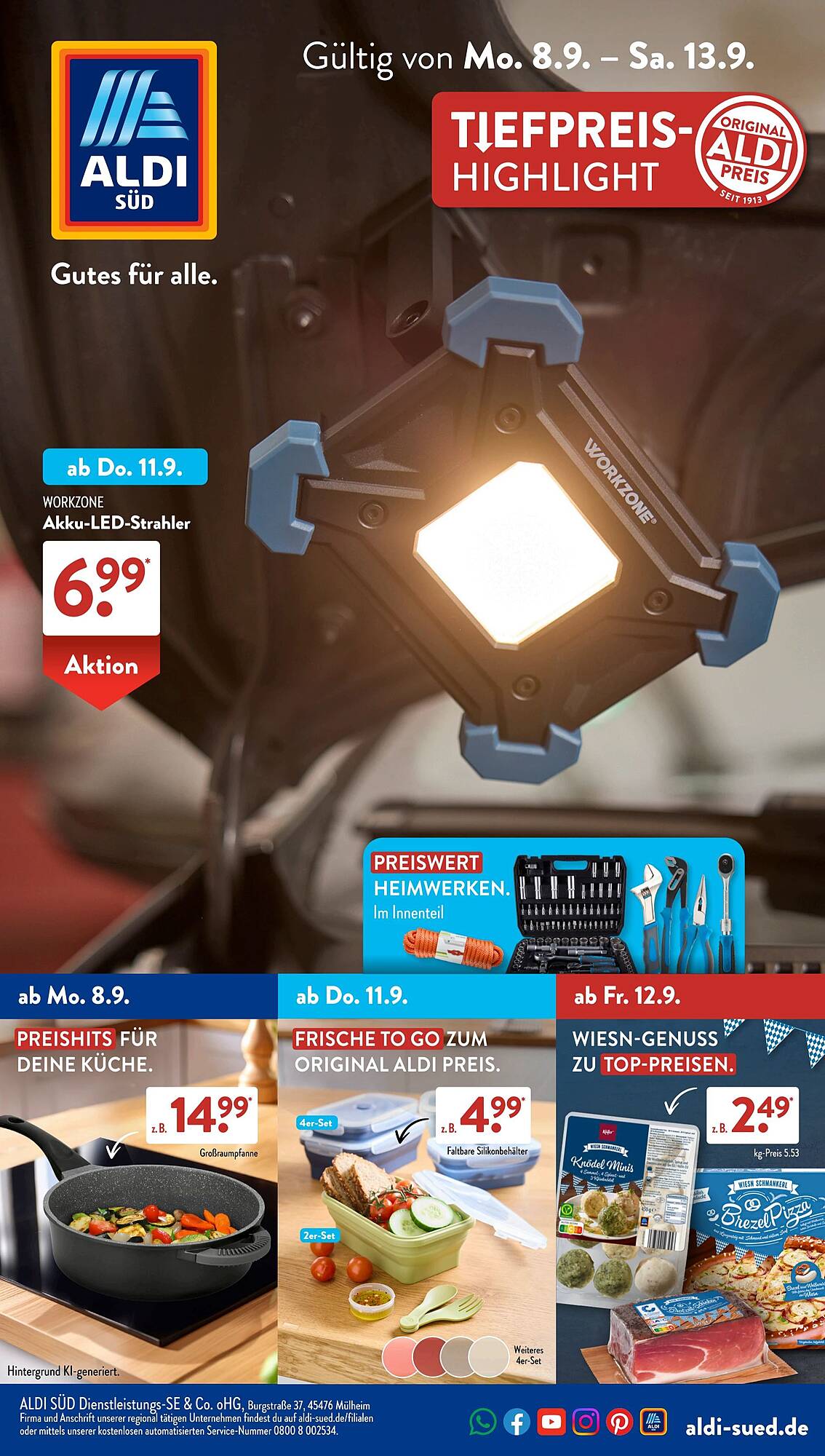 Aldi Süd Prospekt - Pagina 1