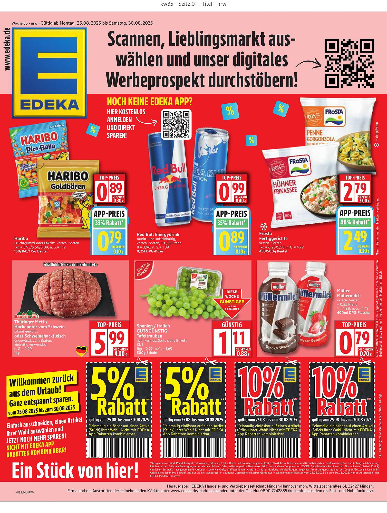 Edeka Prospekt - Pagina 1