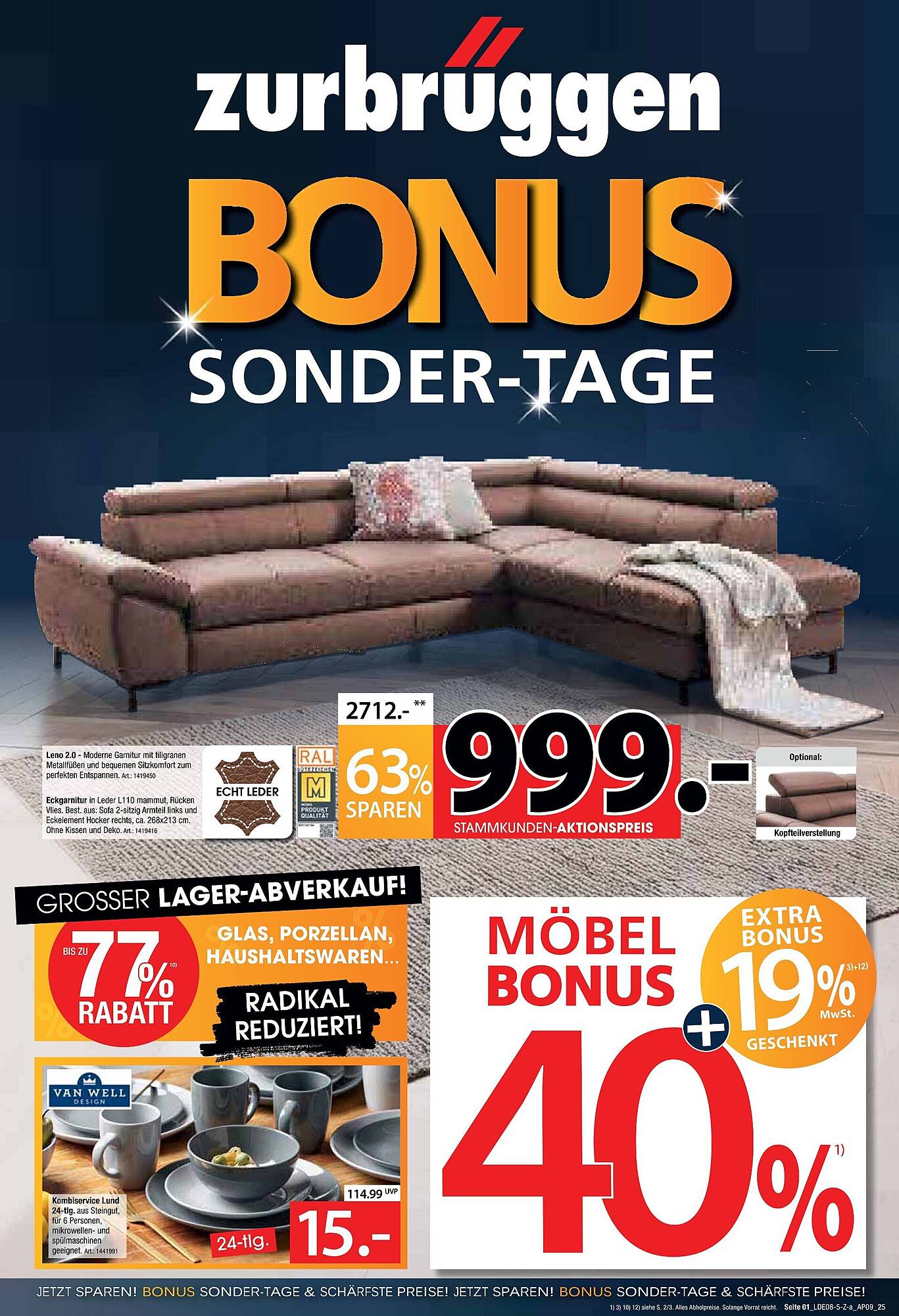 Zurbrüggen Prospekt - Pagina 1