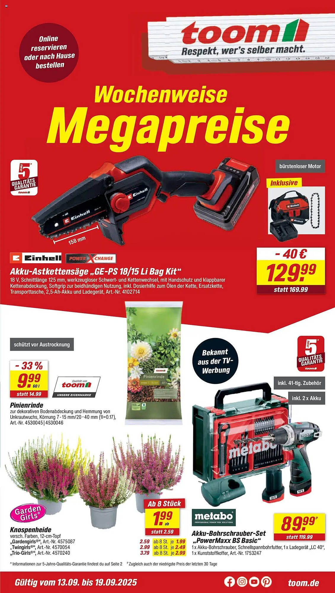 toom Baumarkt Prospekt - Pagina 1