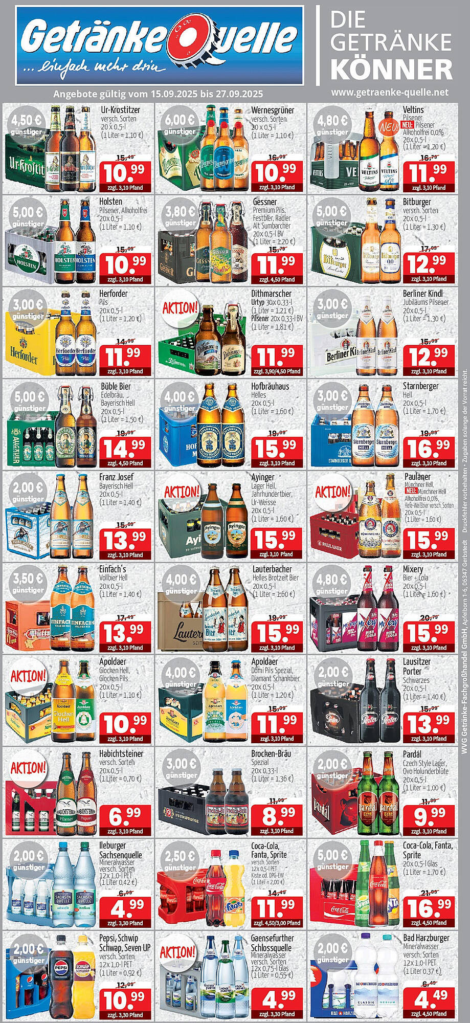 Getränke Quelle Prospekt - Pagina 1