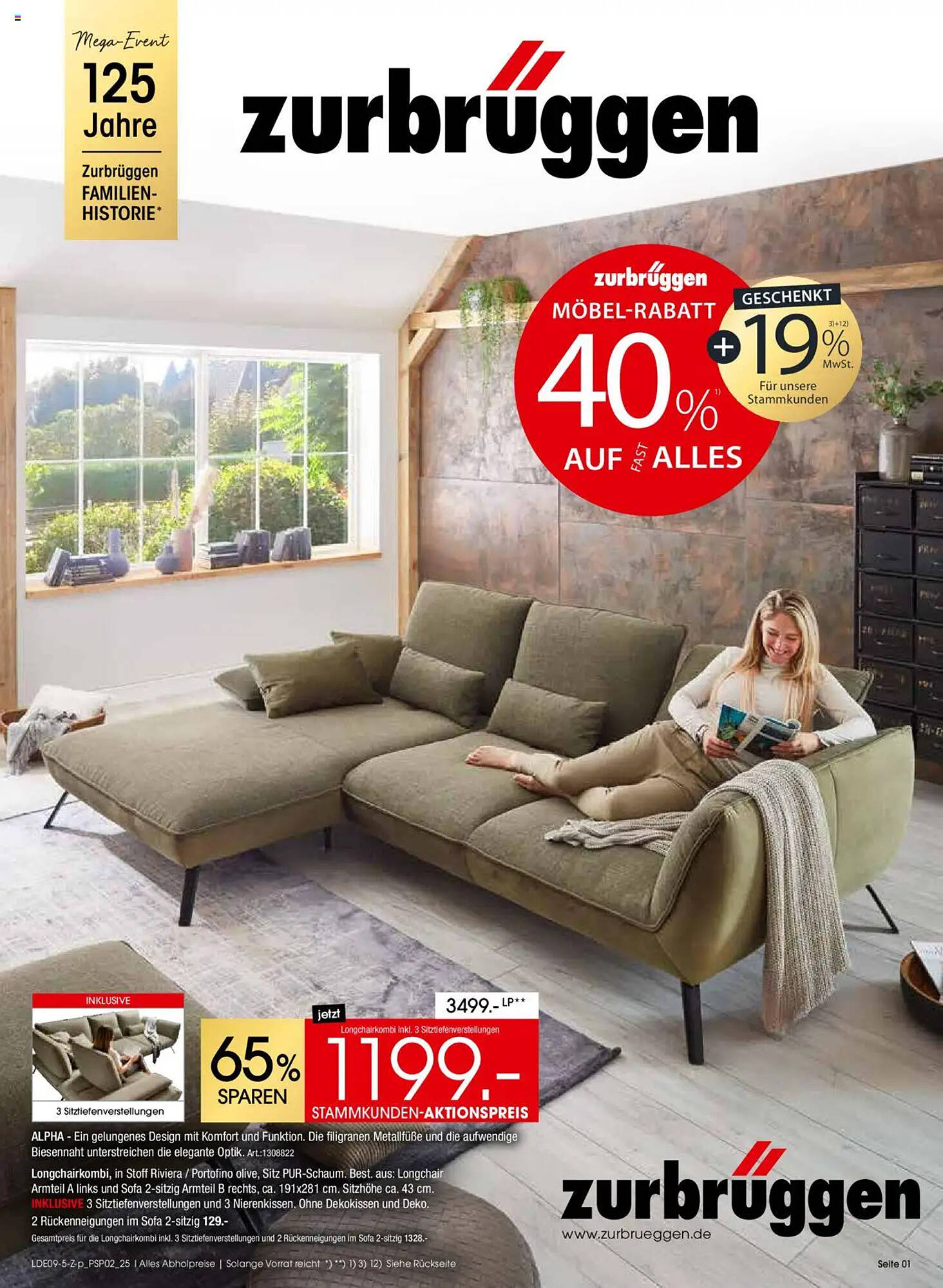 Zurbrüggen Prospekt - Pagina 1