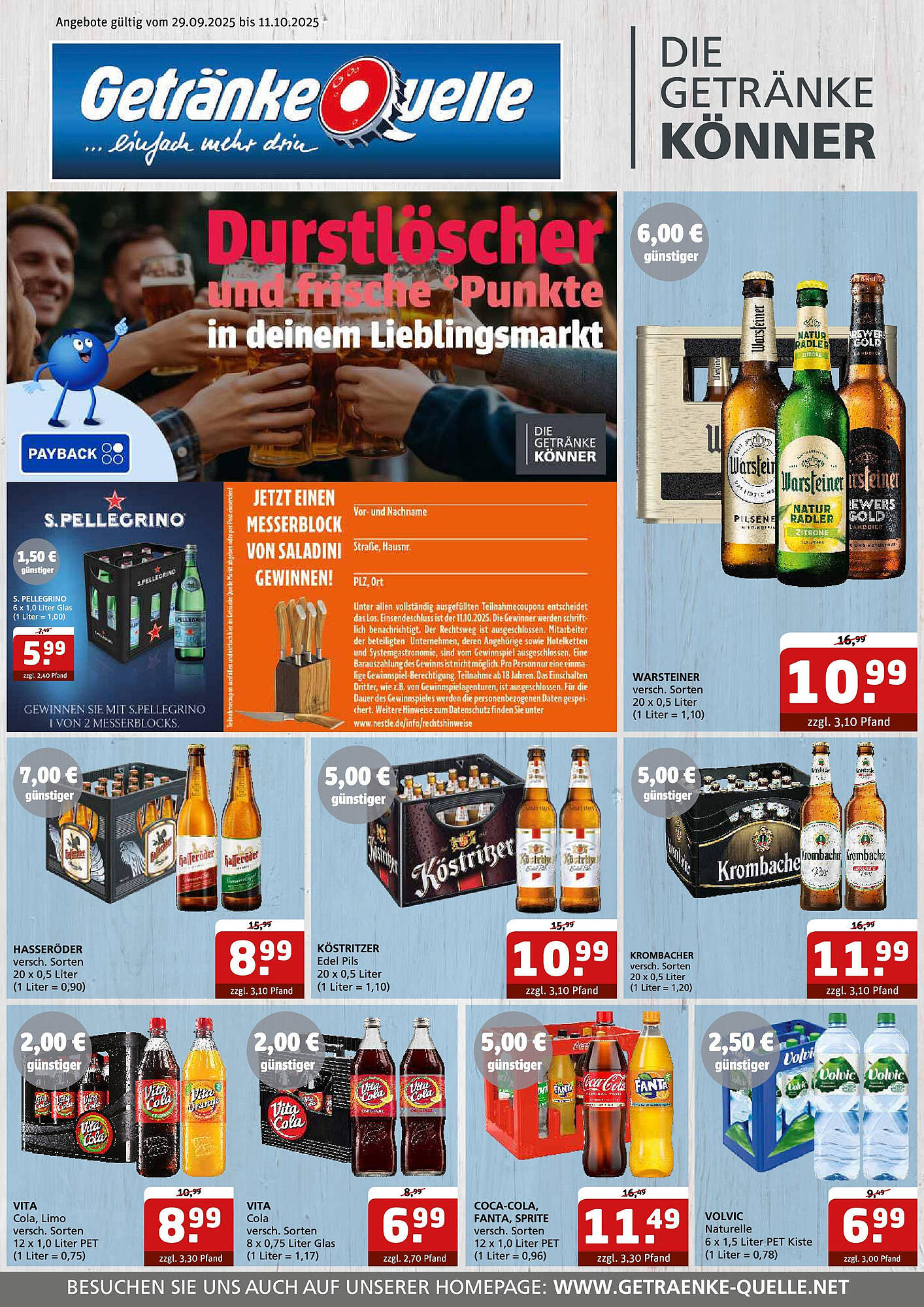 Getränke Quelle Prospekt - Pagina 1