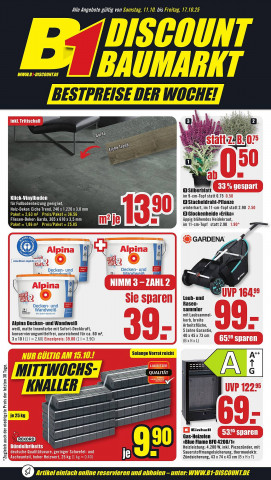B1 Discount Baumarkt Prospekt