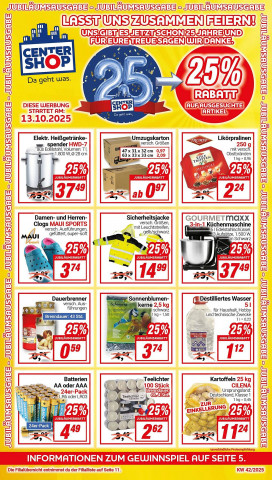 CENTERSHOP Prospekt