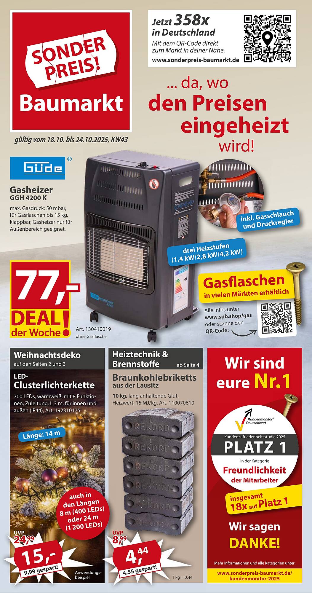 Sonderpreis Baumarkt Prospekt - Pagina 1