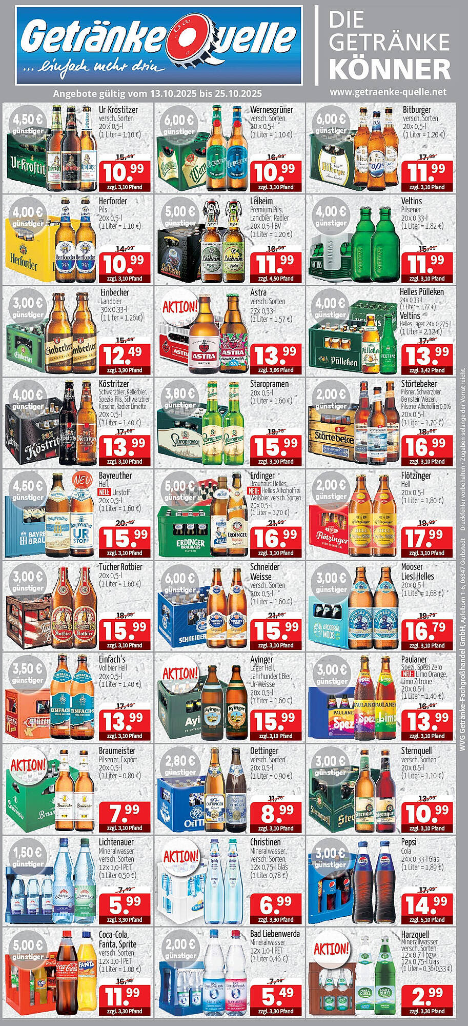 Getränke Quelle Prospekt - Pagina 1