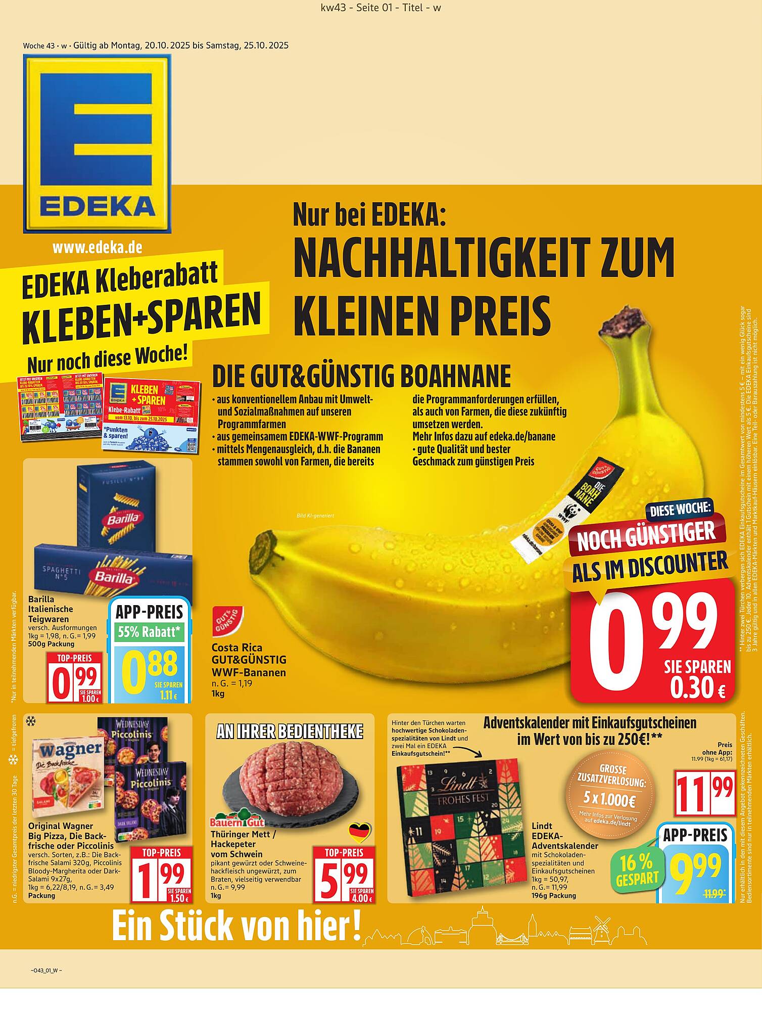 Edeka Prospekt - Pagina 1
