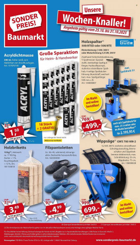 Sonderpreis Baumarkt Prospekt