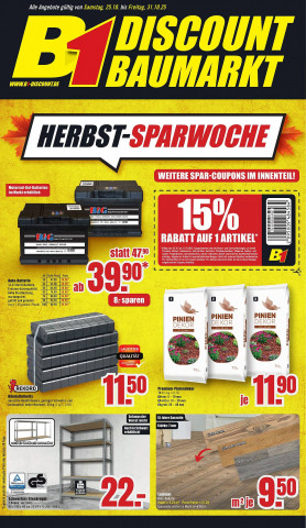 B1 Discount Baumarkt Prospekt B1 Discount Baumarkt Prospekt