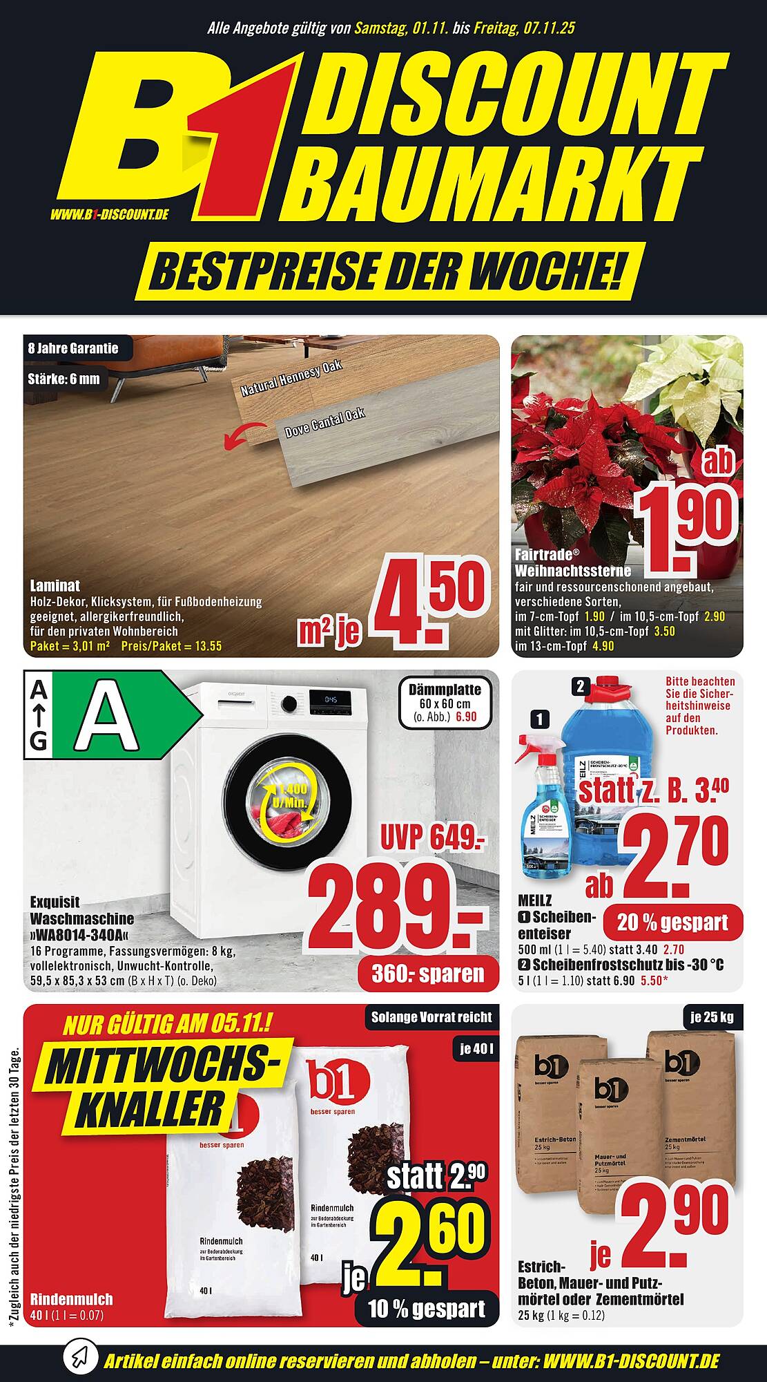B1 Discount Baumarkt Prospekt - Pagina 1