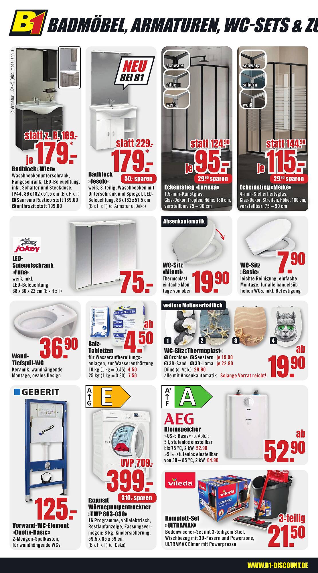 B1 Discount Baumarkt Prospekt - Pagina 2