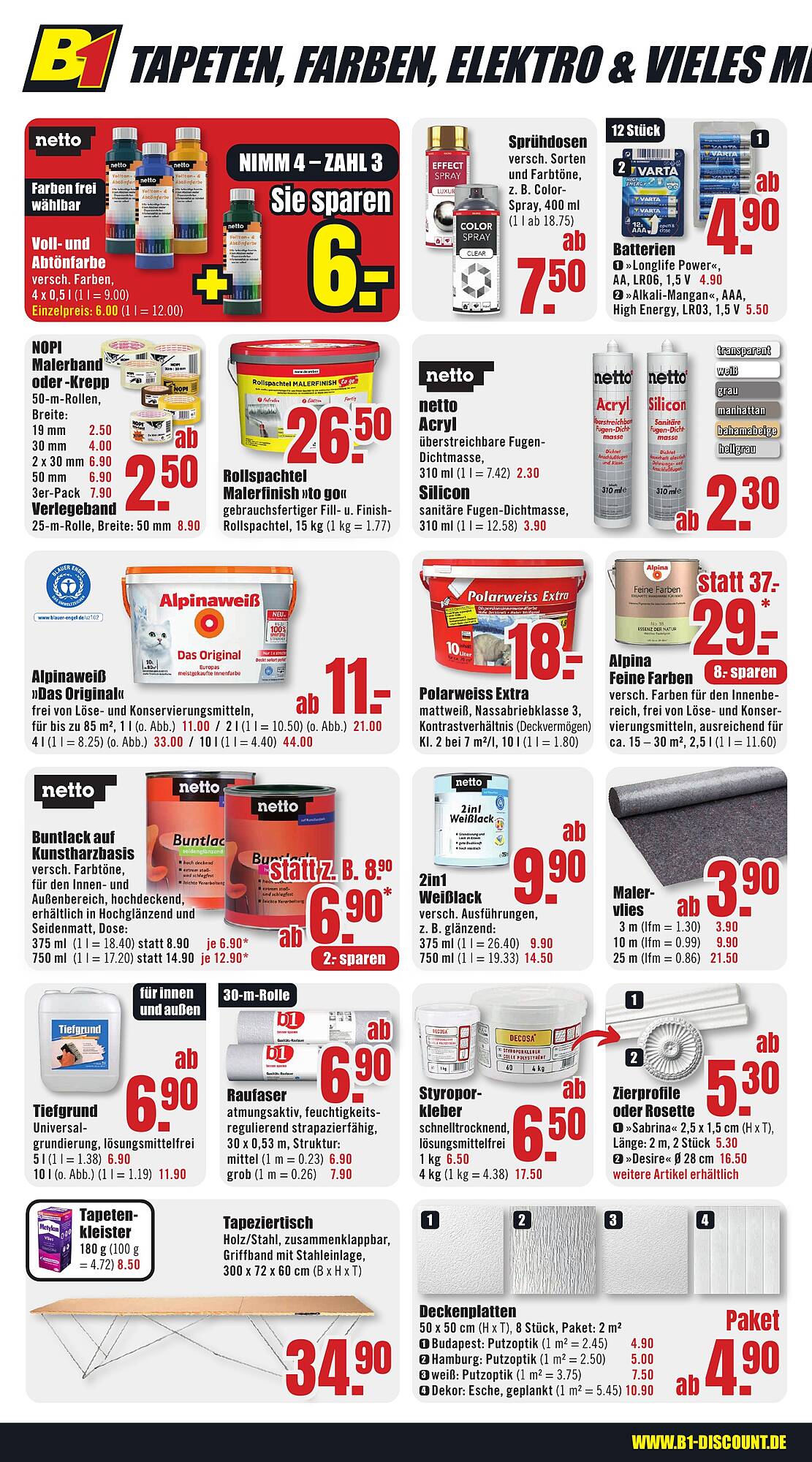 B1 Discount Baumarkt Prospekt - Pagina 4