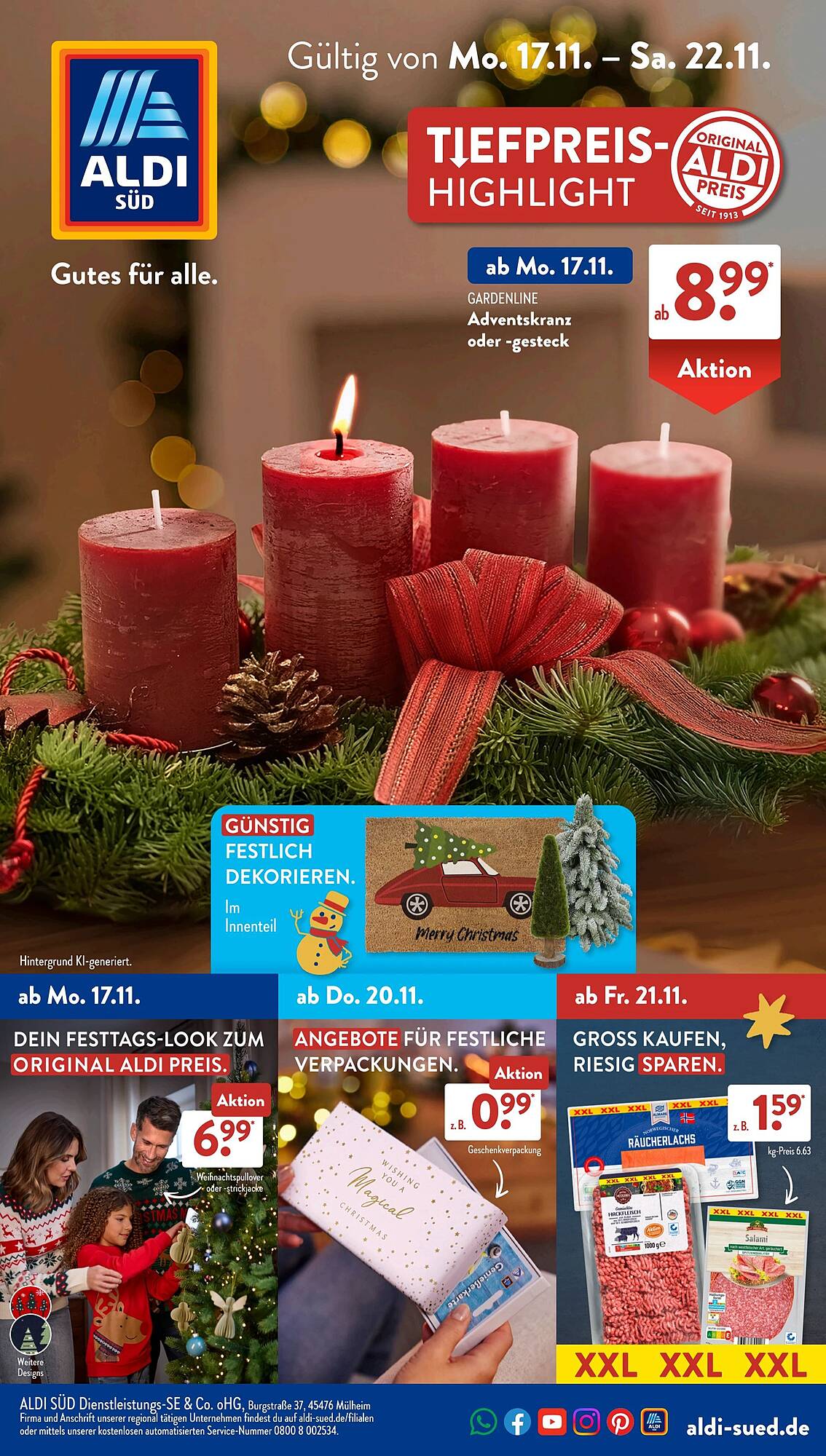 Aldi Süd Prospekt - Pagina 1