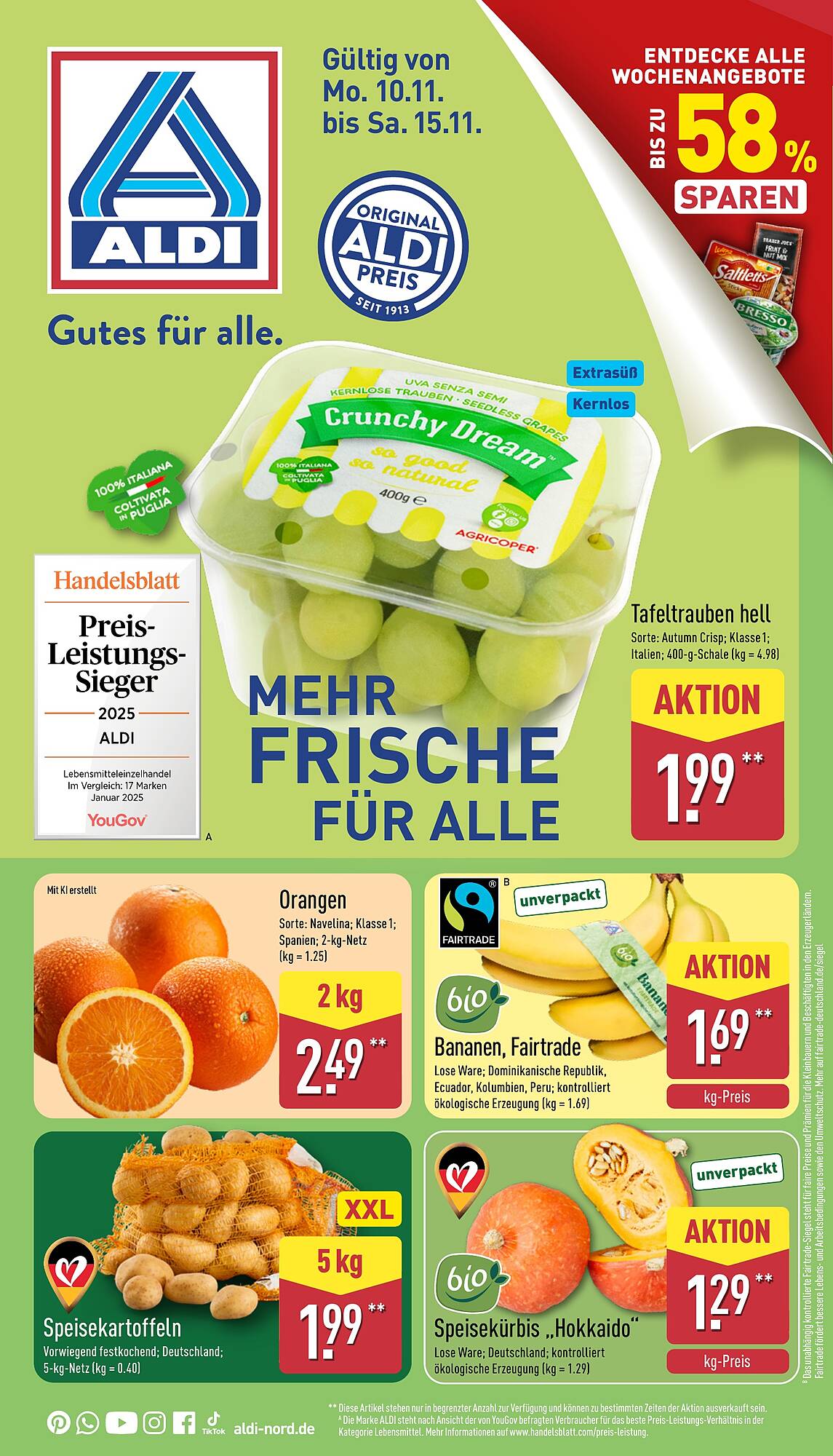 Aldi Nord Prospekt - Pagina 1