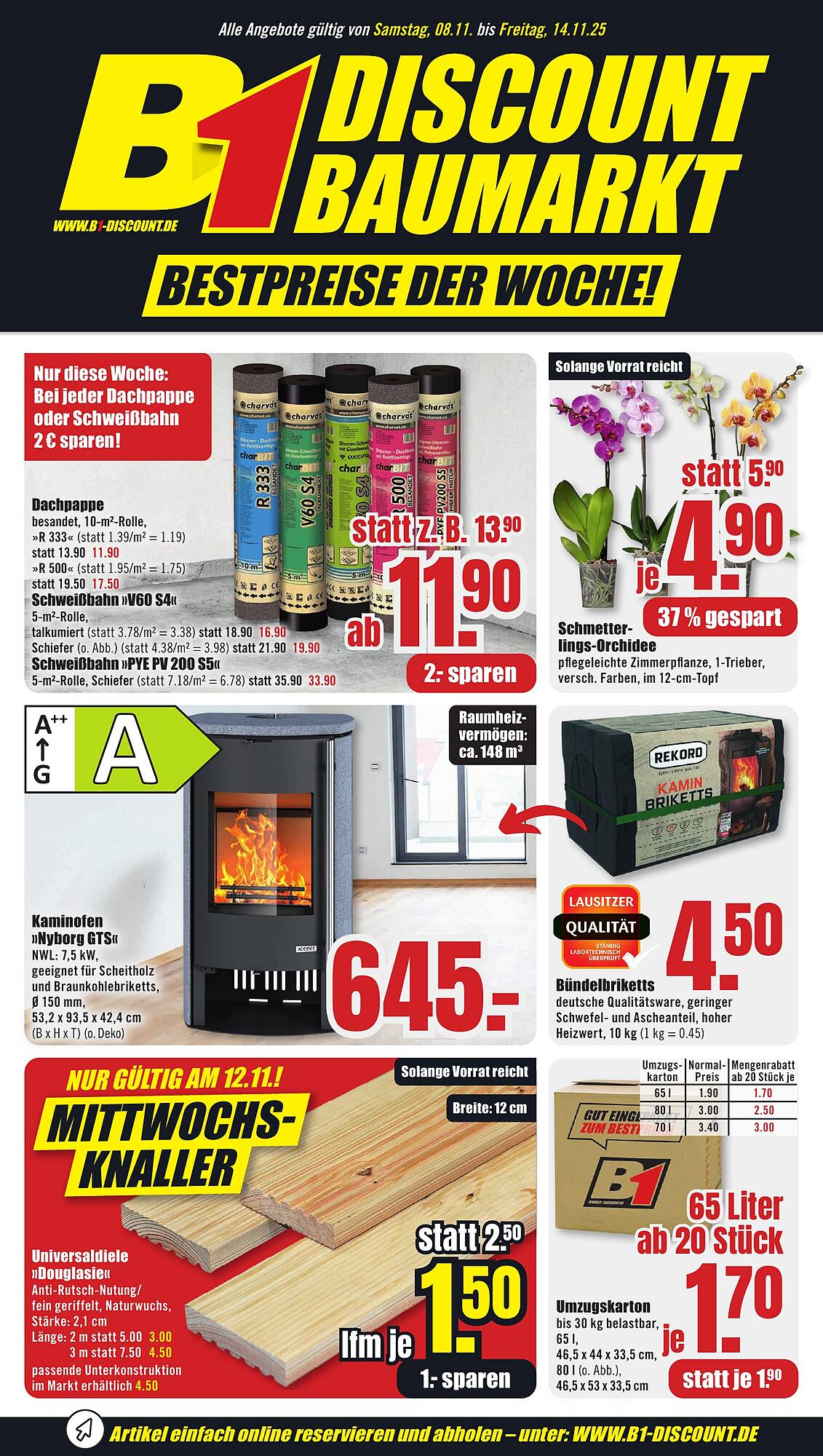 B1 Discount Baumarkt Prospekt - Pagina 1