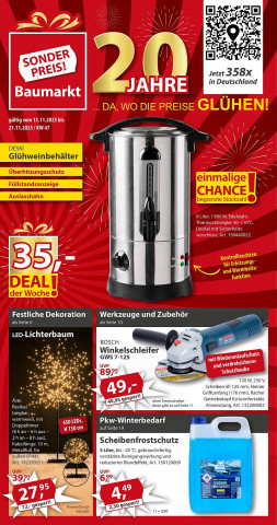 Sonderpreis Baumarkt Prospekt