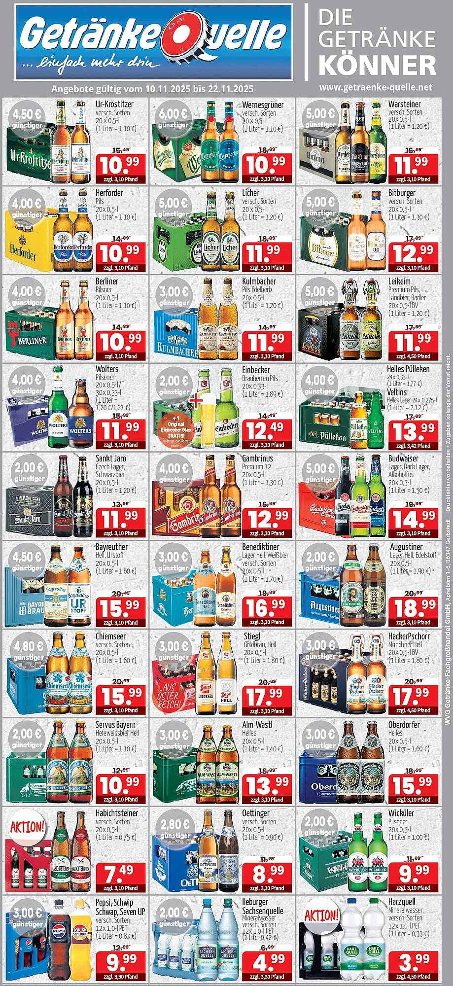 Getränke Quelle Prospekt - Pagina 1