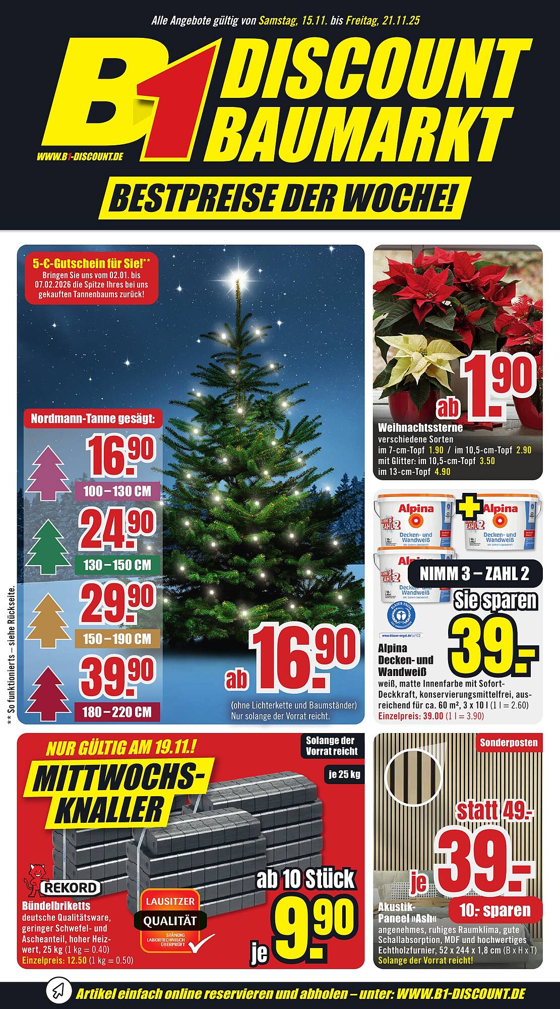 B1 Discount Baumarkt Prospekt - Pagina 1