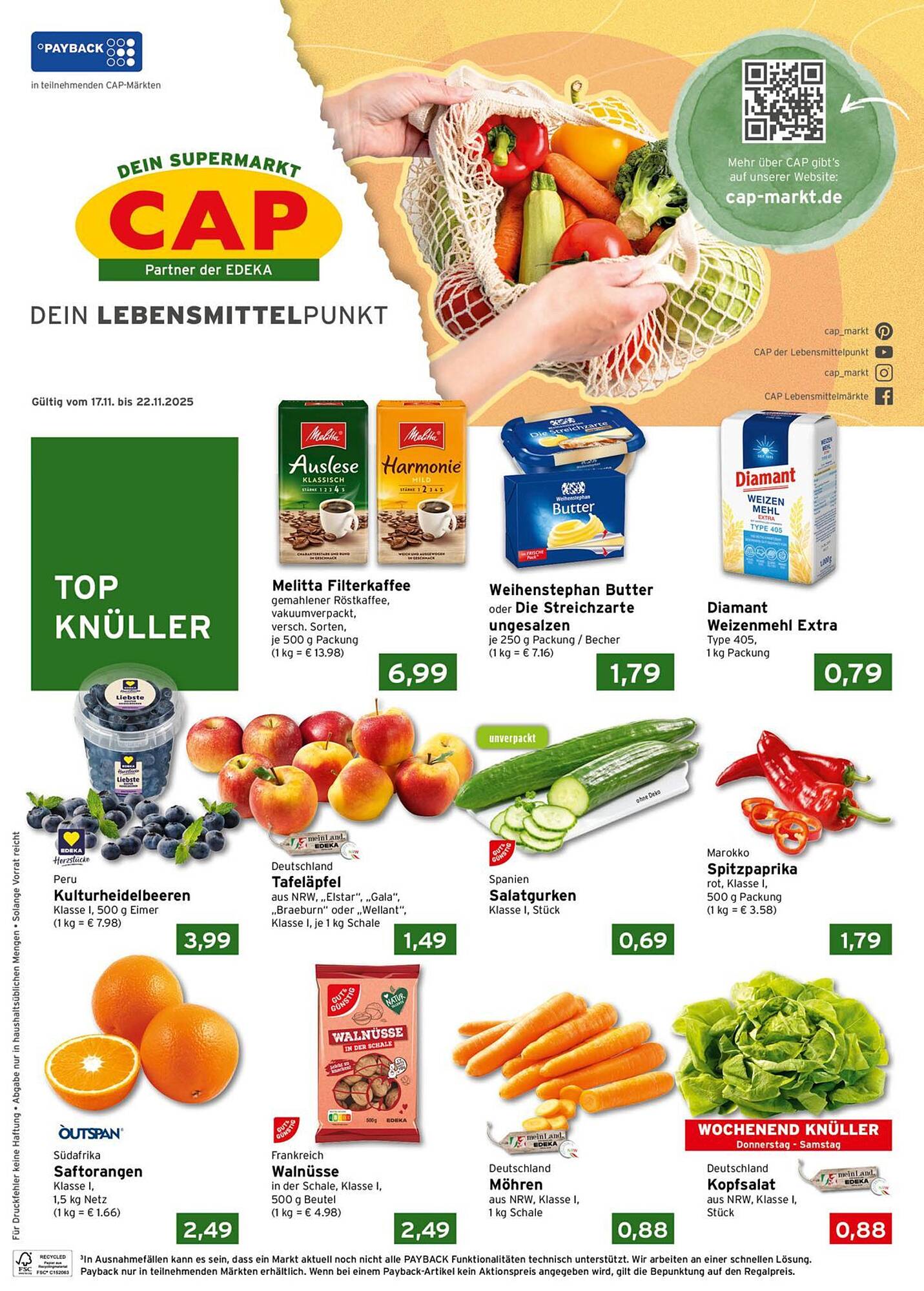 CAP Markt Prospekt - Pagina 1