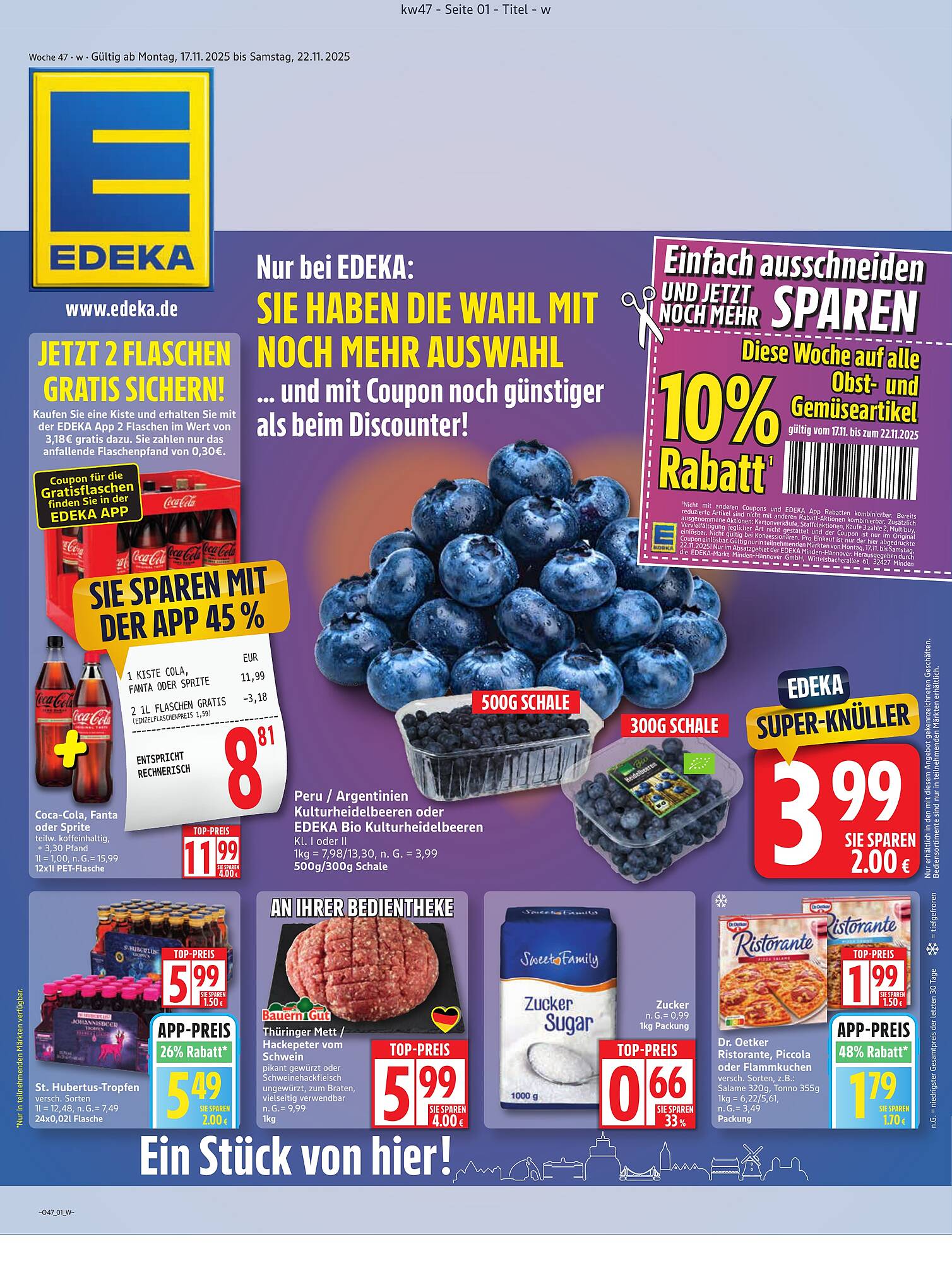 Edeka Prospekt - Pagina 1