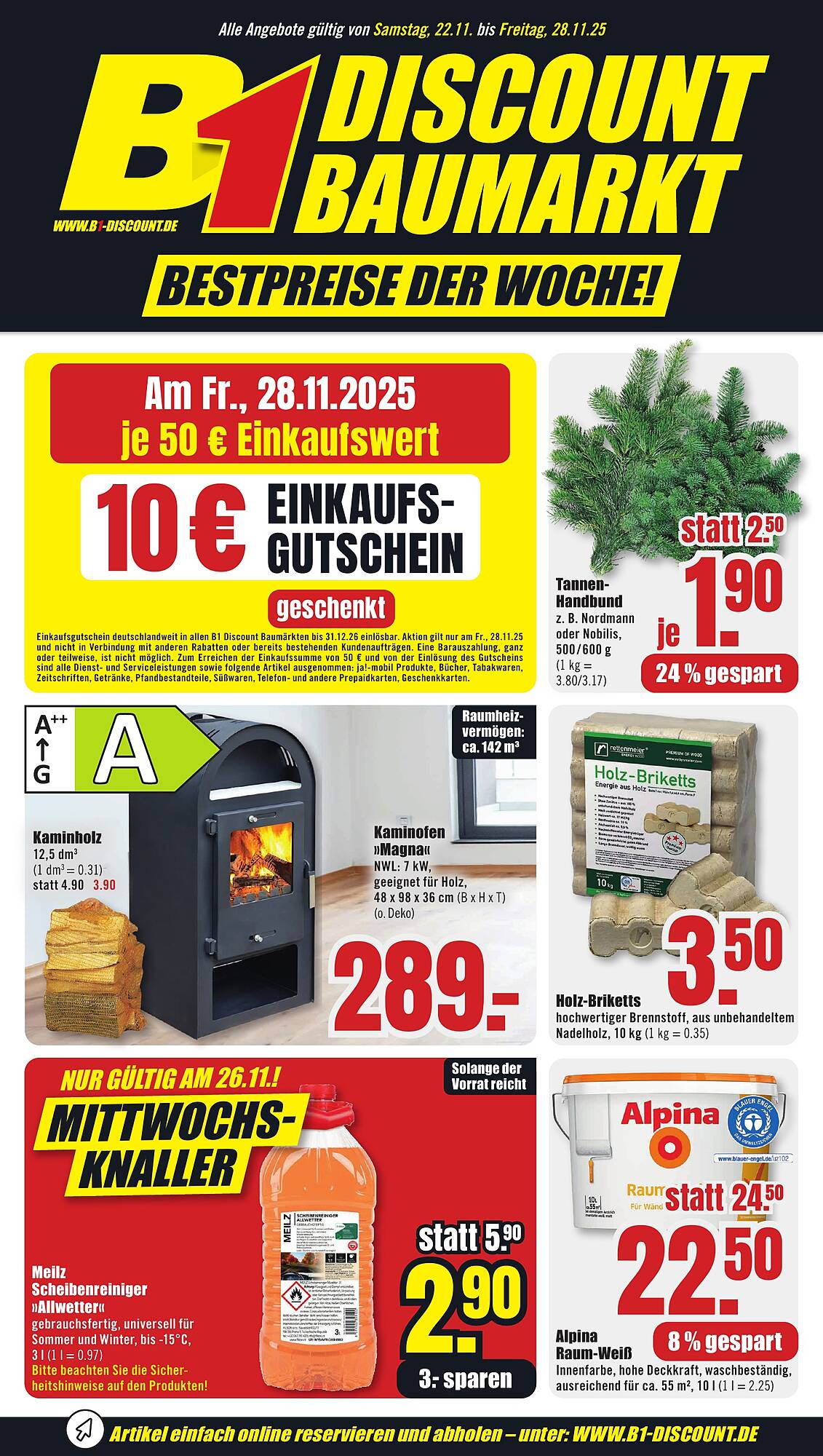 B1 Discount Baumarkt Prospekt - Pagina 1