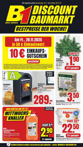 B1 Discount Baumarkt Prospekt