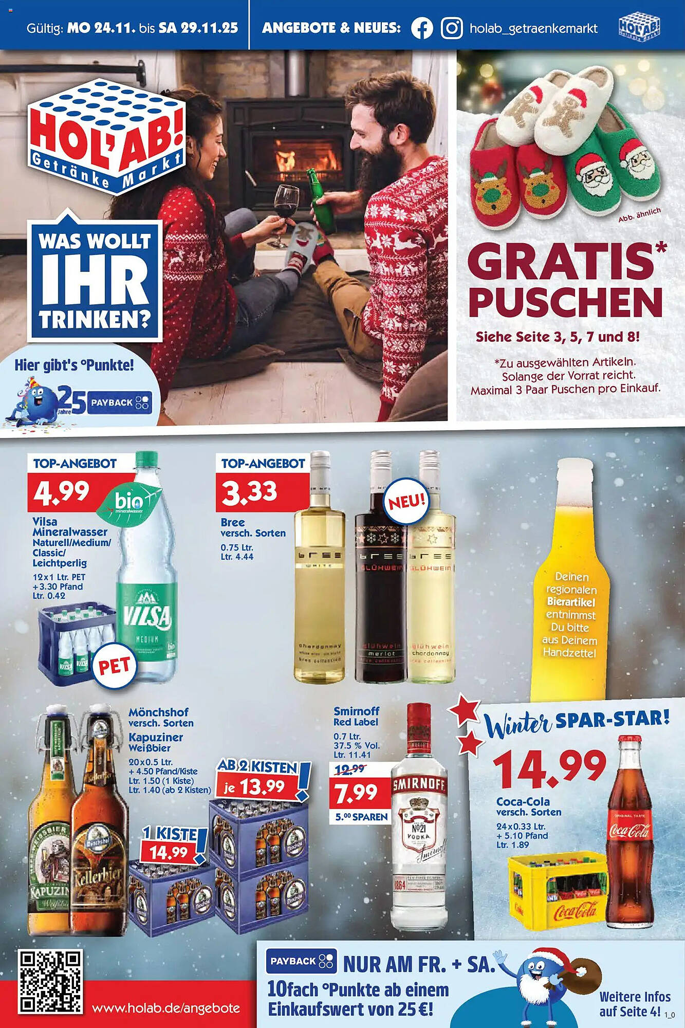 Hol'ab Getränkemarkt Prospekt - Pagina 1