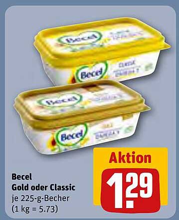 Becel Gold oder Classic – 225 g Becher zum Sonderpreis