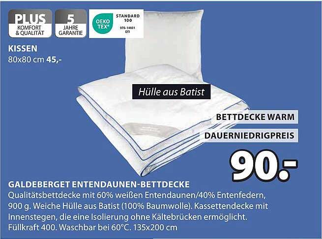 GALDEBERGET Entendaunen-Bettdecke