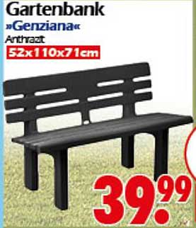 Gartenbank »Genziana« Anthrazit