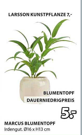Larsson Kunstpflanze mit Blumentopf