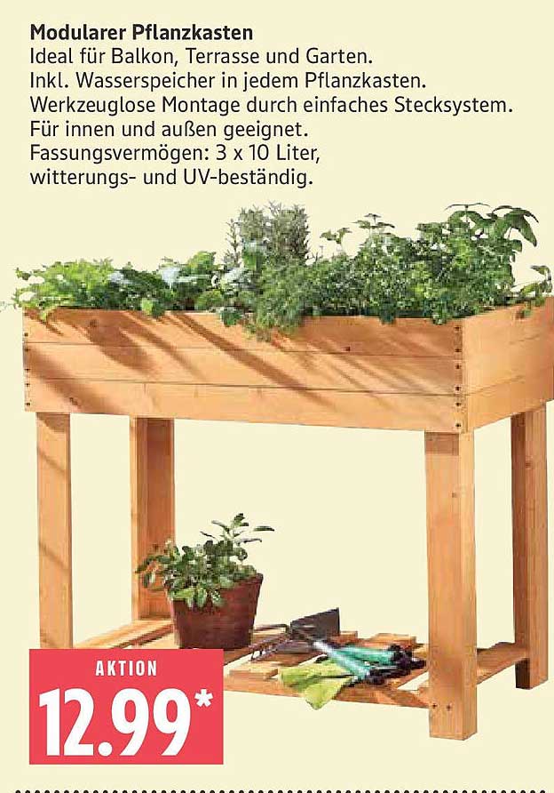 Modularer Pflanzkasten