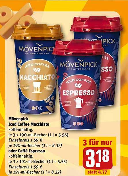 Mövenpick Iced Coffee - 3 für nur 3,18 €