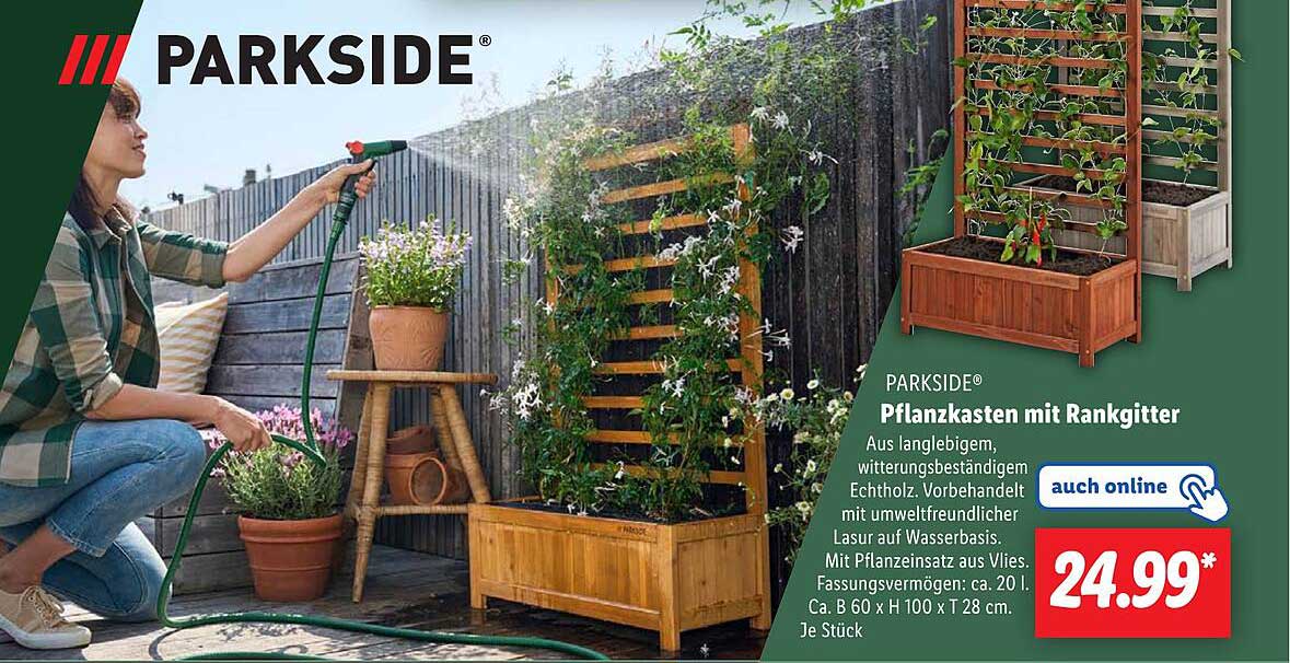 Verwunderlich Pflanzkasten Mit Rankgitter Lidl Bilder