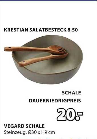 VEGARD SCHALEN UND KRESTIAN SALATBESTECK ZUM SONDERPREIS