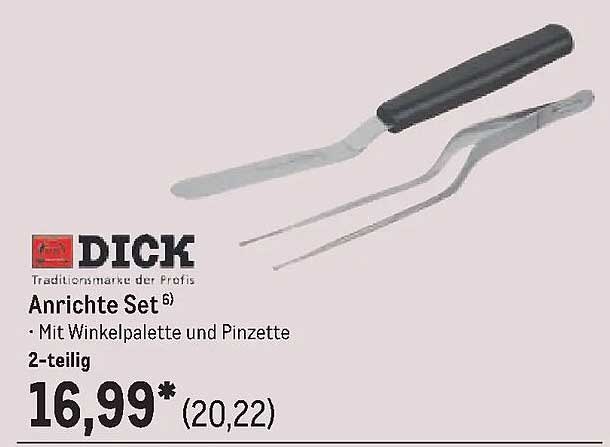 Anrichte Set 6) • Mit Winkelpalette und Pinzette 2-teilig