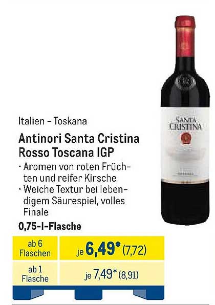 Antinori Santa Cristina Rosso Toscana IGP
