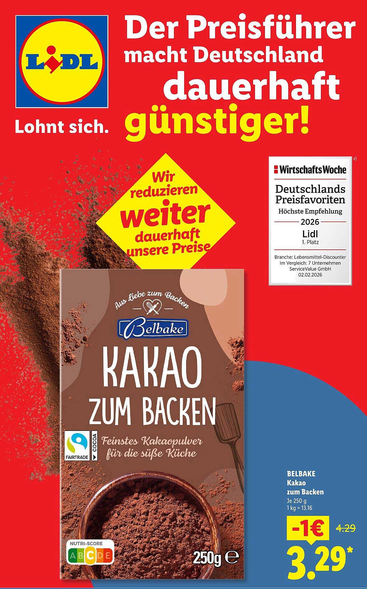 Belbake Kakao zum Backen