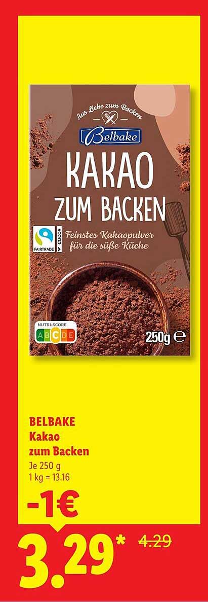 BELBAKE Kakao zum Backen