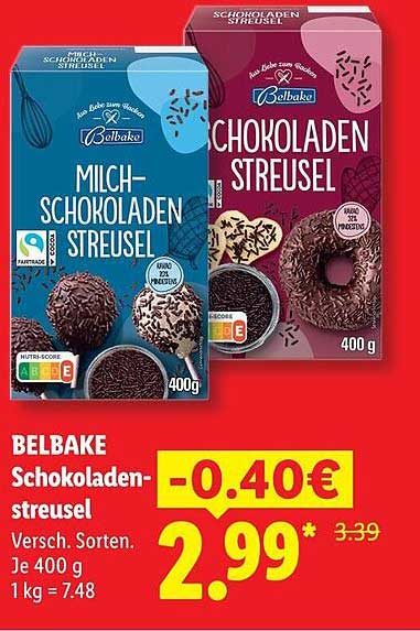 BELBAKE Schokoladenstreusel